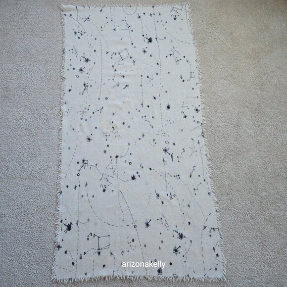 Wool Constellation Astrology Scarf Stars Celestial - Picture 13 of 14